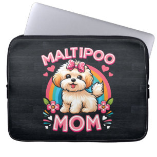 Maltipoo Dog Mum For Maltipoo Dog Owner Mama Mum Laptop Sleeve