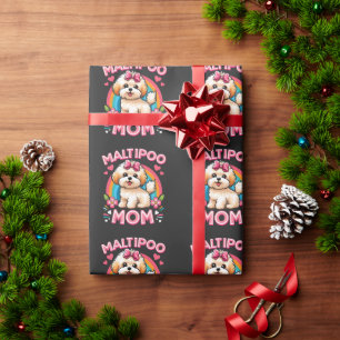 Maltipoo Dog Mum For Maltipoo Dog Owner Mama Mum Wrapping Paper