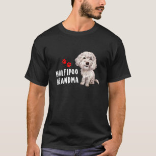 Maltipoo Grandma Design Perfect For Maltese Poodle T-Shirt