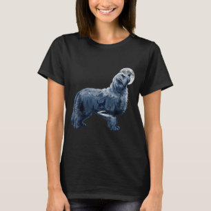 Maltipoo howling moon dog lover mountain forest T-Shirt