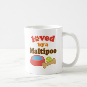 maltipoo loved by coffee mug