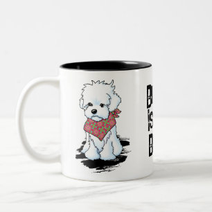 Maltipoo  Two-Tone coffee mug