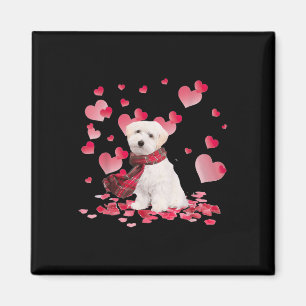 Maltipoo Valentines Day Heart Funny Dog Lover Magnet