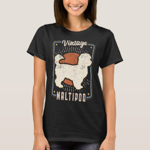 Maltipoo Vintage Retro Classic Dog Love 1 T-Shirt
