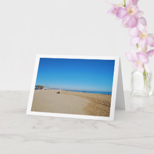Malvarossa Beach, Valencia, Spain Card