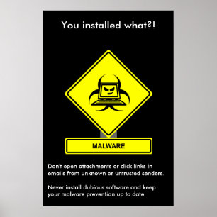Malware Security Awareness Poster