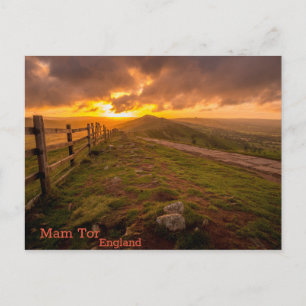 Mam Tor - England Postcard