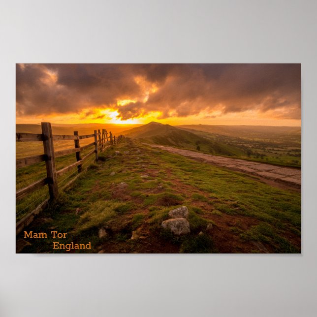 Mam Tor - England Poster (Front)