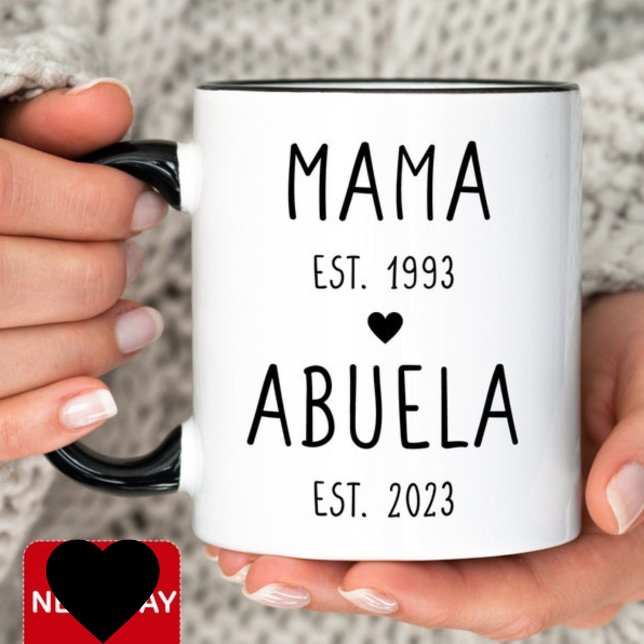 Mama Abuela Established Years Personalised Mug (Creator Uploaded)