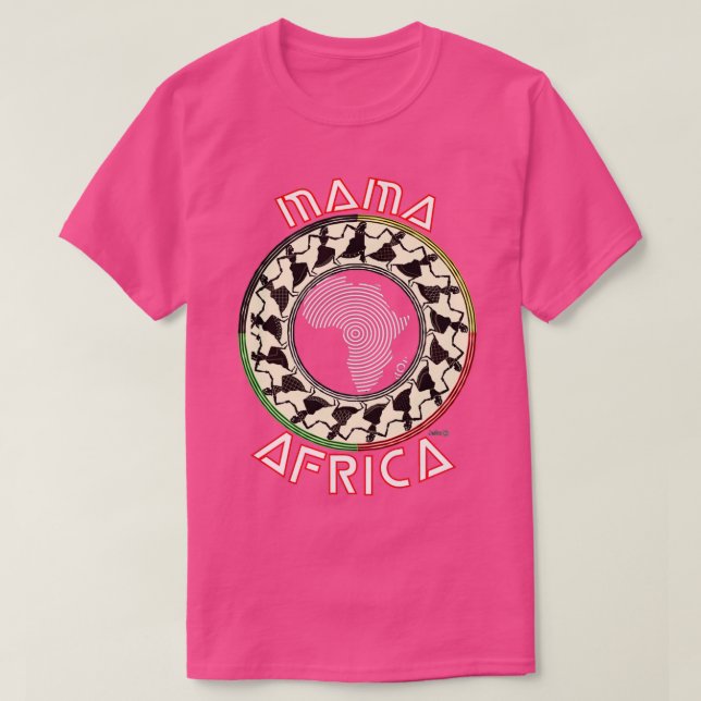 Mama Africa Afrian Map Triblend T-Shirt (Design Front)