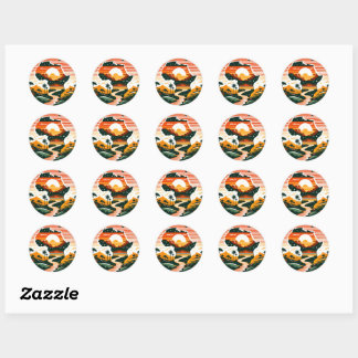Mama Africa Classic Round Sticker