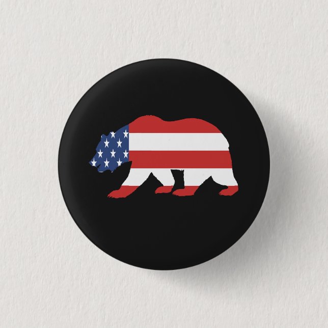 Mama America 3 Cm Round Badge (Front)