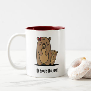 Mama and Baby Bear Best Mum Two-Tone Coffee Mug
