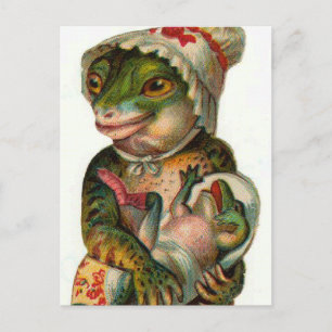 Mama and Baby Frog Postcard