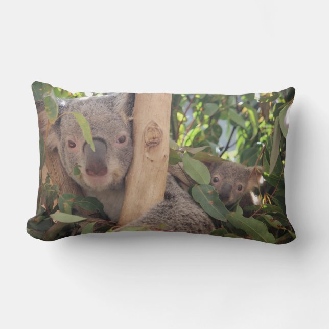 Mama and Baby Koala Throw pillow (Front)