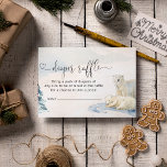Mama and Baby Polar Bear Baby Diaper Raffle Enclosure Card<br><div class="desc">Mama and Baby Polar Bear Baby Diaper Raffle Enclosure Card. Matching items are available.</div>