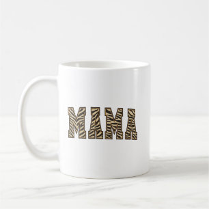 MAMA Animal Print Arch Lettering Coffee Mug