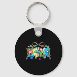 Mama autism awareness autistic support coquette key ring