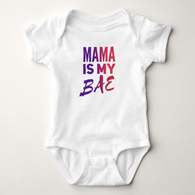 MAMA Baby Jersey Bodysuit (Front)
