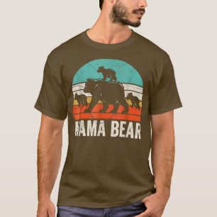 Mama Bear 3 Cubs Mama Bear Funny Mom 3 Kid mother' T-Shirt