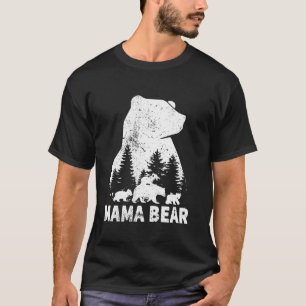 Mama Bear 3 Cubs Mother Day Funny Mama Bear 3 Kids T-Shirt