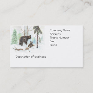 Mama Bear and Baby Business Cards