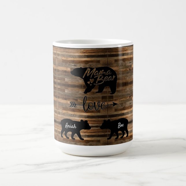 Mama Bear and Cubs Coffee Mug (Center)