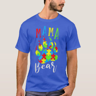 Mama Bear Autism Awareness 1249 T-Shirt