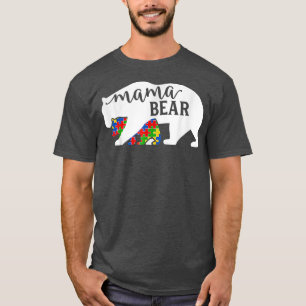 Mama Bear Autism Awareness Month T-Shirt