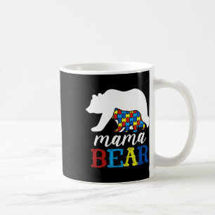 Mama Bear Autism Awareness Puzzle Mum Gift  Coffee Mug