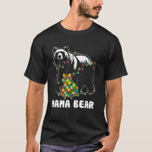 Mama Bear Autism Mama Grandma Autism Awareness Sup T-Shirt