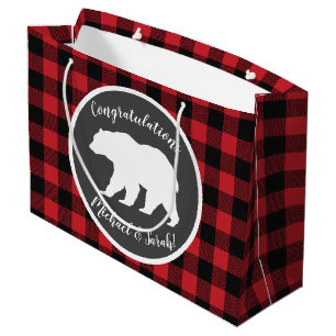 Mama Bear Baby Shower Woodland Lodge Large Gift Bag