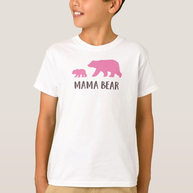 Mama Bear, Bear Cub, Cute Bear, Little Bear  T-Shirt (Front)