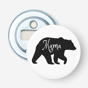 Mama Bear black and white Bottle Opener
