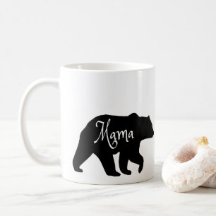 Mama Bear black and white Coffee Mug