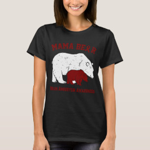 Mama Bear BRAIN ANEURYSM Awareness T-Shirt