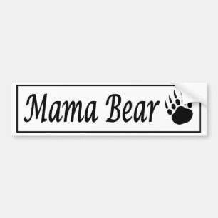 Mama Bear car sticker decal with bear claw
