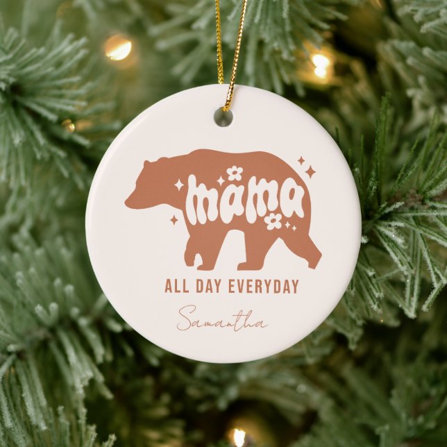 Mama Bear Ceramic Tree Decoration (Tree)