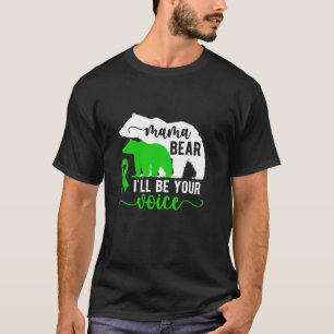 Mama Bear Cerebral Palsy Mum Of A Cerebral Palsy W T-Shirt