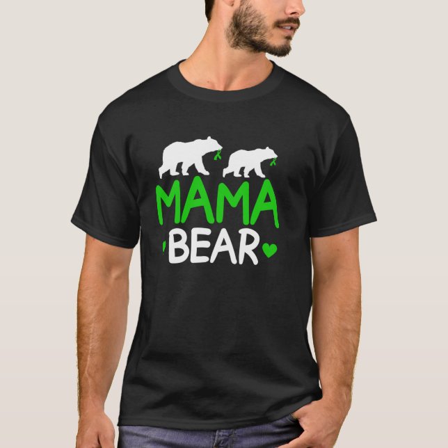 Mama Bear Cerebral Palsy Mum Of A Cerebral Palsy W T-Shirt (Front)