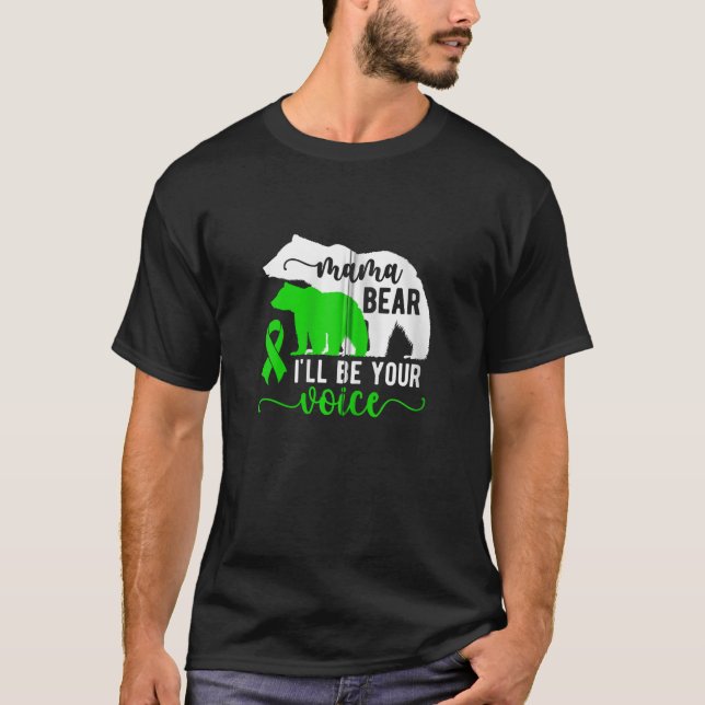 Mama Bear Cerebral Palsy Mum Of A Cerebral Palsy W T-Shirt (Front)
