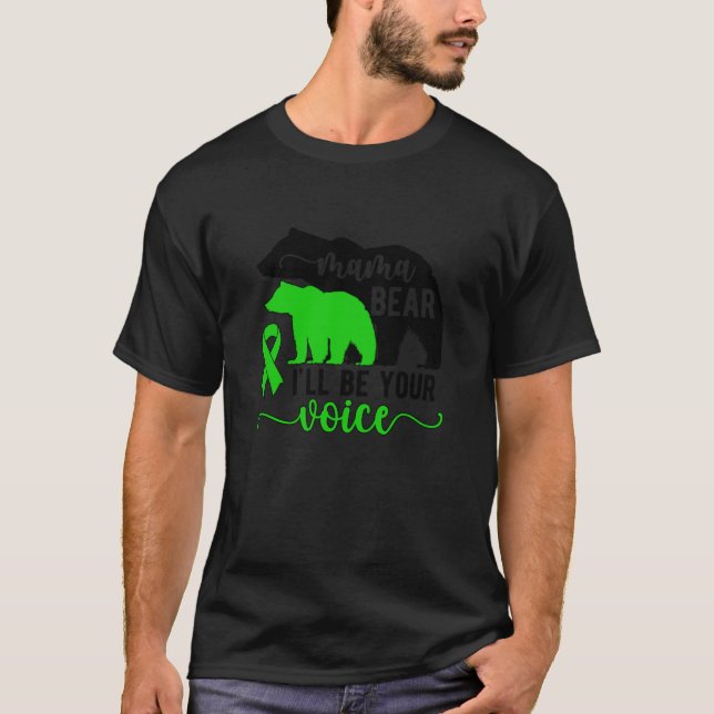 Mama Bear Cerebral Palsy Mum Of A Cerebral Palsy W T-Shirt (Front)