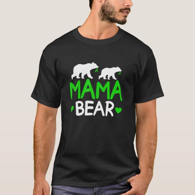 Mama Bear Cerebral Palsy Mum Of A Cerebral Palsy W T-Shirt (Front)