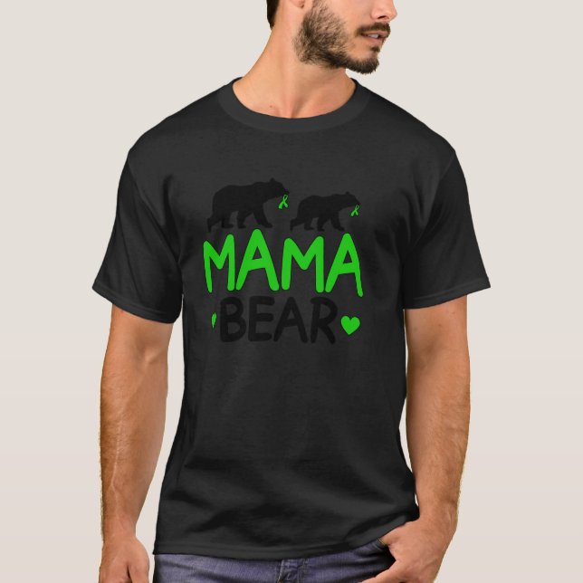 Mama Bear Cerebral Palsy Mum Of A Cerebral Palsy W T-Shirt (Front)