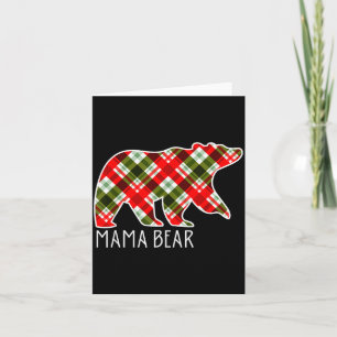 Mama Bear Christmas Pajama Family Card