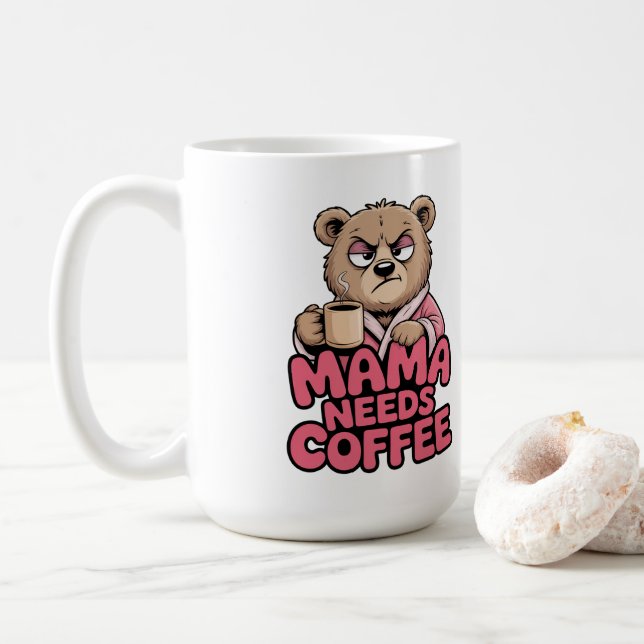 Mama Bear Coffee Mug (With Donut)