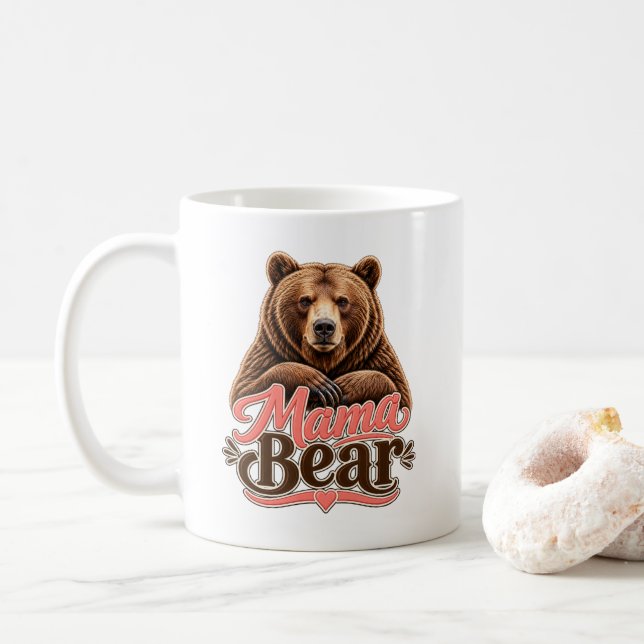 Mama Bear  Coffee Mug (With Donut)