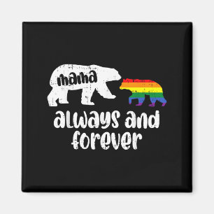 Mama bear cute gay pride ally lgbtq month mom wome magnet