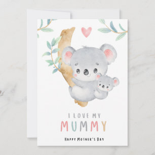 Mama bear cute mothers day card adorable Mama
