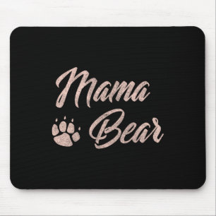 Mama Bear Cute Mothers Day Gift For Mum Paw Pink Mouse Mat